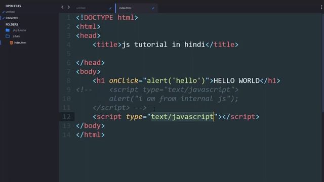 2. How to write Javascript | Learn about internal, external and inline JS