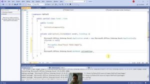 C# Görsel Programlama 23 Excel Uygulaması 01