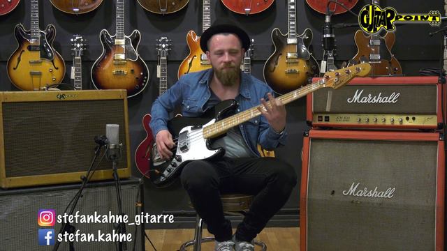 1975 Fender Jazz Bass - Black / GuitarPoint Maintal / Vintage Guitars смотреть онлайн