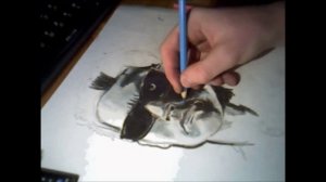 рисуем Арнольда Шварцнеггера, терминатор.