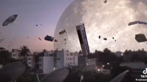 чтобы было если бы на нашу землю врезалась луна