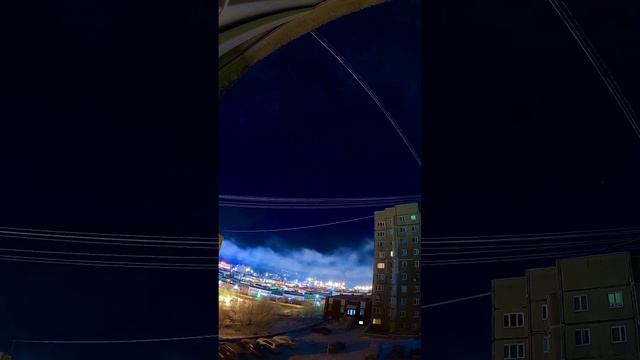Северное Сияние 22.11.23 видео над Мурманском Aurora Village #auroravillage #северноесияние #polar