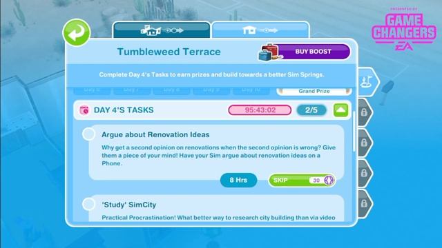 The Sims Freeplay Sim Springs Sandy Suburbs Tumbleweed Terrace Days 1-10 walkthrough смотреть онлайн