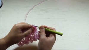 ШАЛЬ "КЛУБНИЧНАЯ". Вязание крючком.