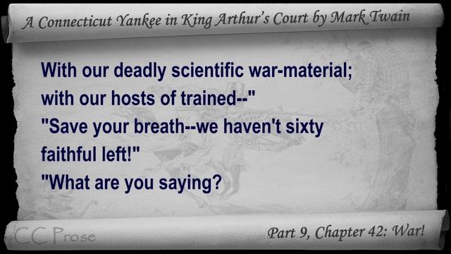 Chapter 42 - A Connecticut Yankee in King Arthur's Court by Mark Twain - War! смотреть онлайн