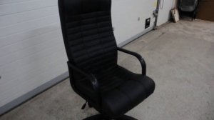 Кресло Атлант Кожзам Чёрный