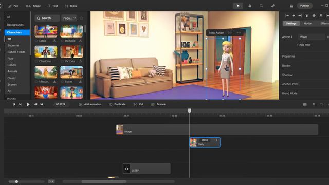 Create Studio, Making a character walk through a door from another room. смотреть онлайн