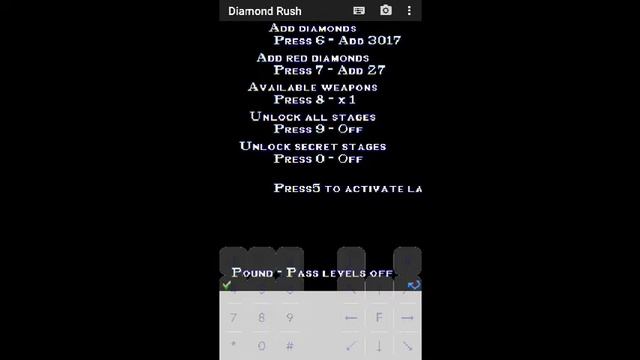 Cheat codes for Diamond Rush смотреть онлайн