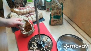 Свиная грудинка горячего копчения.