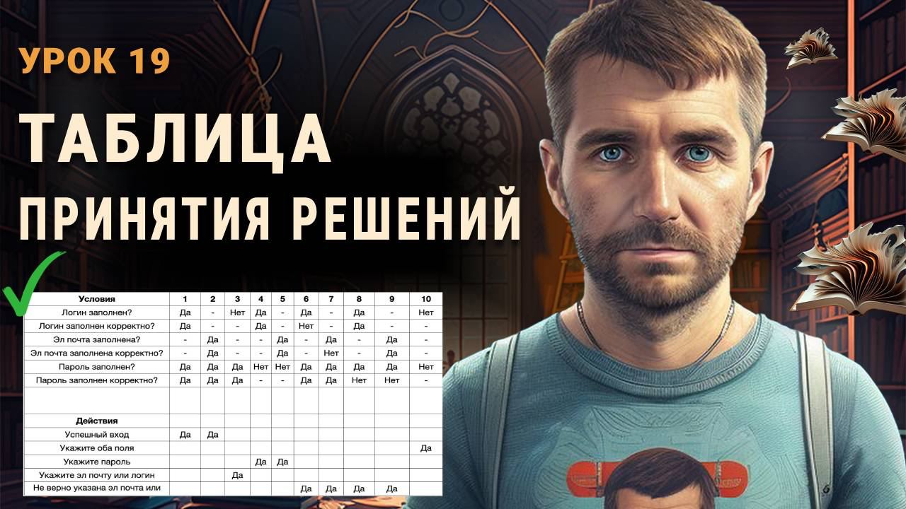 Таблица принятия решений - decision table (таблица решений)