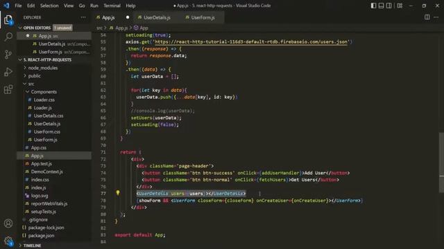 #71 How to show loading spinner | Working with HTTP Request & Response | A Complete React Course смотреть онлайн