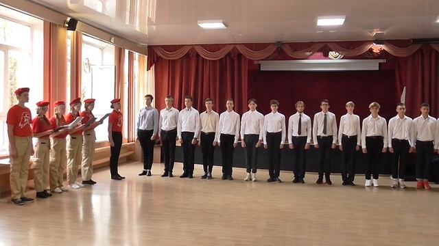 Торжественная церемония вступления в ряды ВВПОД «ЮНАРМИЯ»