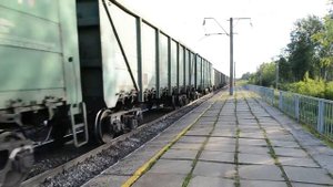 Сдвоенный грузовой поезд