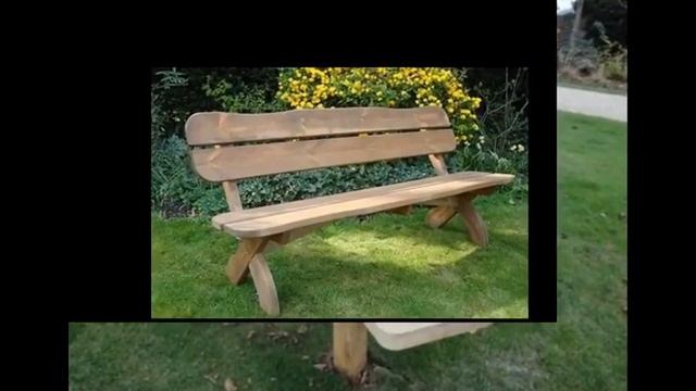 Оригинальные скамейки для дачи.