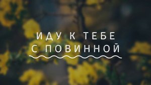 Иду к Тебе I Петр Бальжик