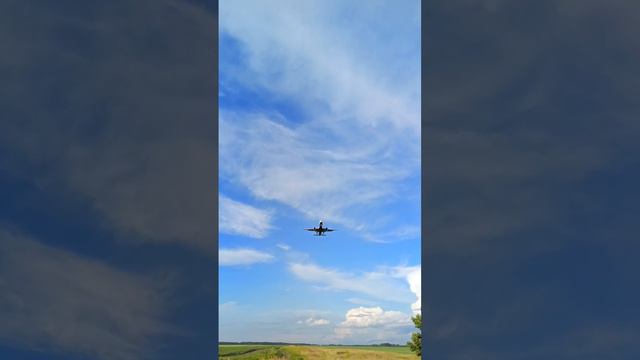 Посадка boeing 757 в аэропорту Барнаула UNBB