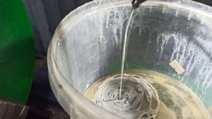 пробный пуск самодельной системы подачи СОЖ + самодельная СОЖ.