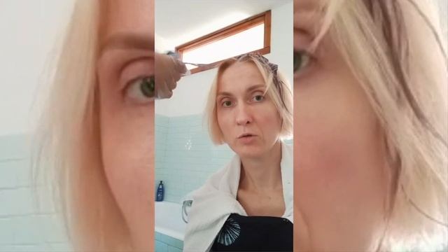Тонирование блонда дома в теплый медовый цвет прямым пигментом Fuente