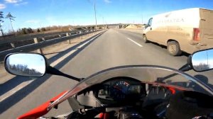 первый прохват по трассе cbr 600 rr