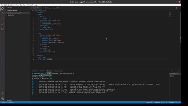 Docker compose profiles | Профили в docker compose