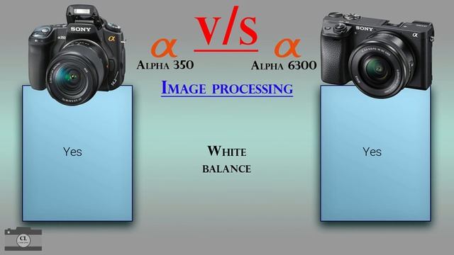 Sony Alpha 350 vs Sony Alpha 6300