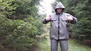 Костюм Хольстер для профессиональной охоты из войлочного сукна. Не шумит, не шуршит , не пахнет.