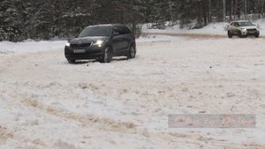 Skoda Kodiaq и снег. Часть 2. Лес и природа. Немного дрифта.