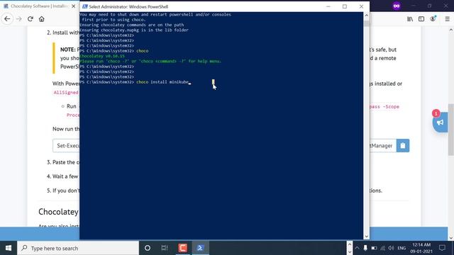 How To | Minikube & Kubectl Installation | Windows 10 Using Chocolatey | Kubernetes on Windows