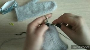 Свяжем вместе? МК простые варежки из Пуха норки// варежки индийским клином