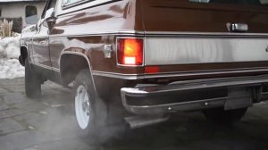 Chevrolet Blazer K5 Silverado (1980) | Cold starts, exhaust sound