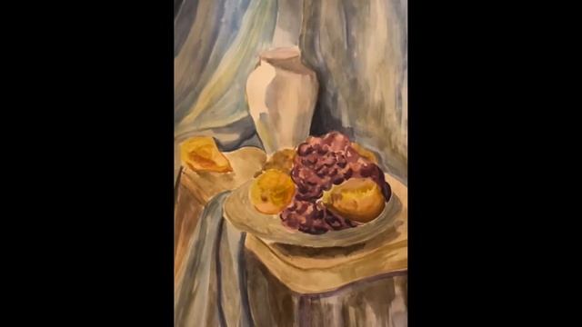 Домашний натюрморт, 3 класс. Преподаватель Маркина В.И. смотреть онлайн