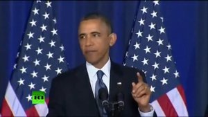 Запрещенное в США видео. Обама не может ответить на вопросы!