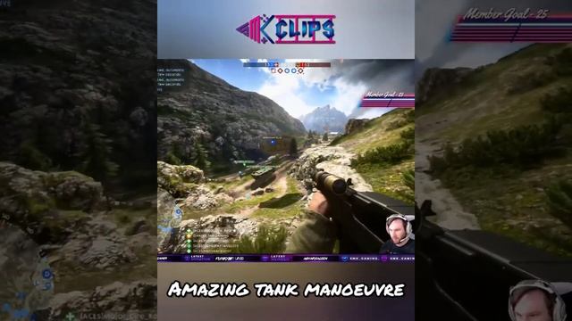 Amazing Tank Manoeuvre in Battlefield | Ski Jumping Tank