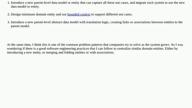 Softwareengineering: Best practices to link, associate, or abstract similar but different entitie..