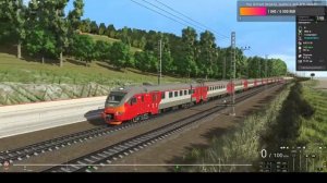 Trainz Railroad Simulator 2022 На ЭП2Д Электропоезд Сочи - Туапсе Карта: Черноморская жд Trainz 22