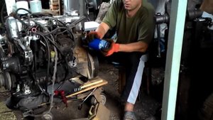 ОМ 617 в УАЗ. Переходник на современный масляный фильтр