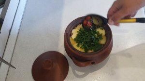 Испытание глиняной посуды на прочность// овощное рагу в горшочке// глиняная посуда