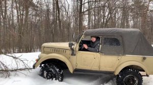 Испытание ЭУР на Газ 69. Тест драйв.