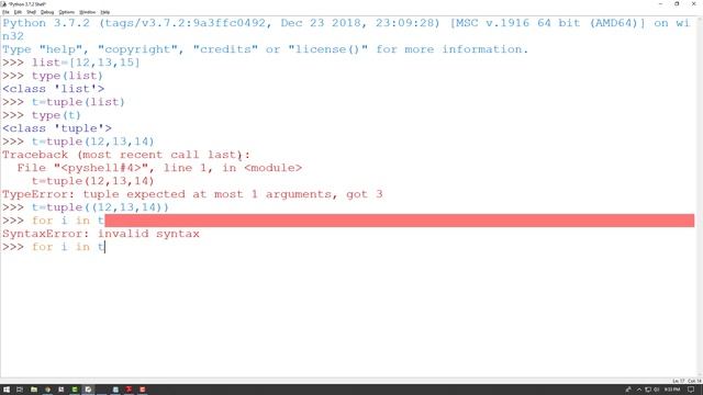 Tuple Introduction - (Part-3) Python Tutorial - Learn Python in Hindi - Python for class 12 CBSE