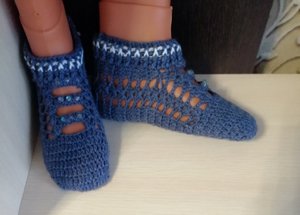 Идеально сидят на ноге! Следки крючком! Вяжем на любой размер!