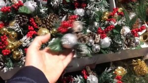 Англия Красивый Рождественский магазин/ шикарные новогодние украшения