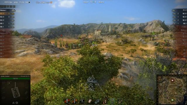 WOT: Провинция - Renault NC-31 - 6 фрагов - смотреть онлайн