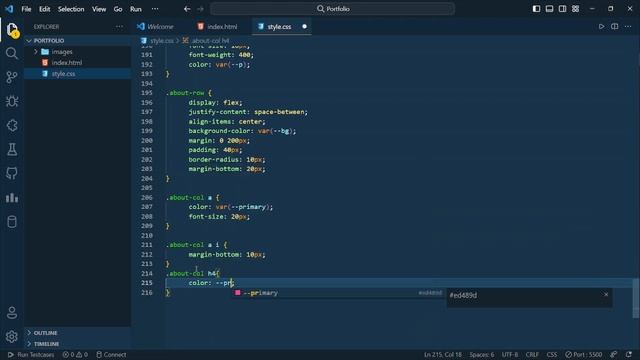How To Make Personal Portfolio Website Design Using HTML and CSS