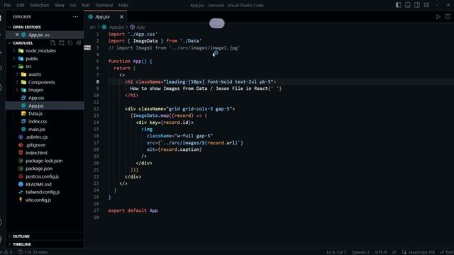React Js Read Image from JSON file. | Read Image from Local SRC file ReactJs. смотреть онлайн