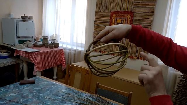 Мастер-класс по изготовлению белорусской корзинки из лозы от Томилова Виталия Викторовича