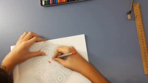 КАК НАРИСОВАТЬ ОРНАМЕНТ В КРУГЕ #орнамент #декорация