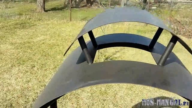 Мангал с полками МС-1 Уголёк на дачном участке смотреть онлайн