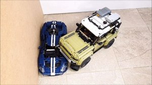 Land Rover Defender VS Ford GT ? 100 KM/H ? Lego Technic CRASH test