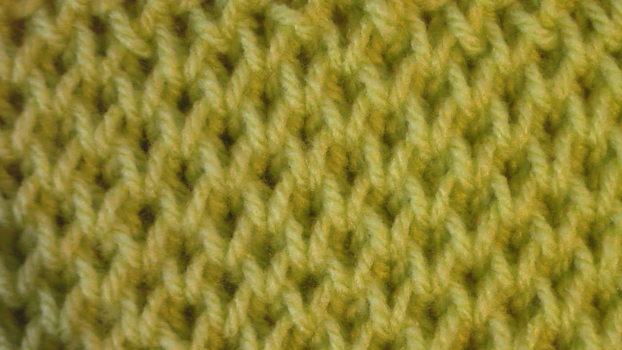 Узор "Соты" спицами