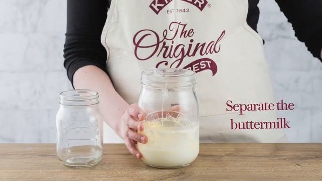 Маслобойка ручная Kilner | Как сделать домашнее сливочное масло | Видео рецепт смотреть онлайн